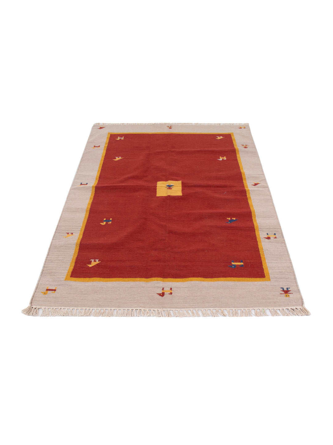 Tapis Kelim - Tendance - 200 x 140 cm - caramel