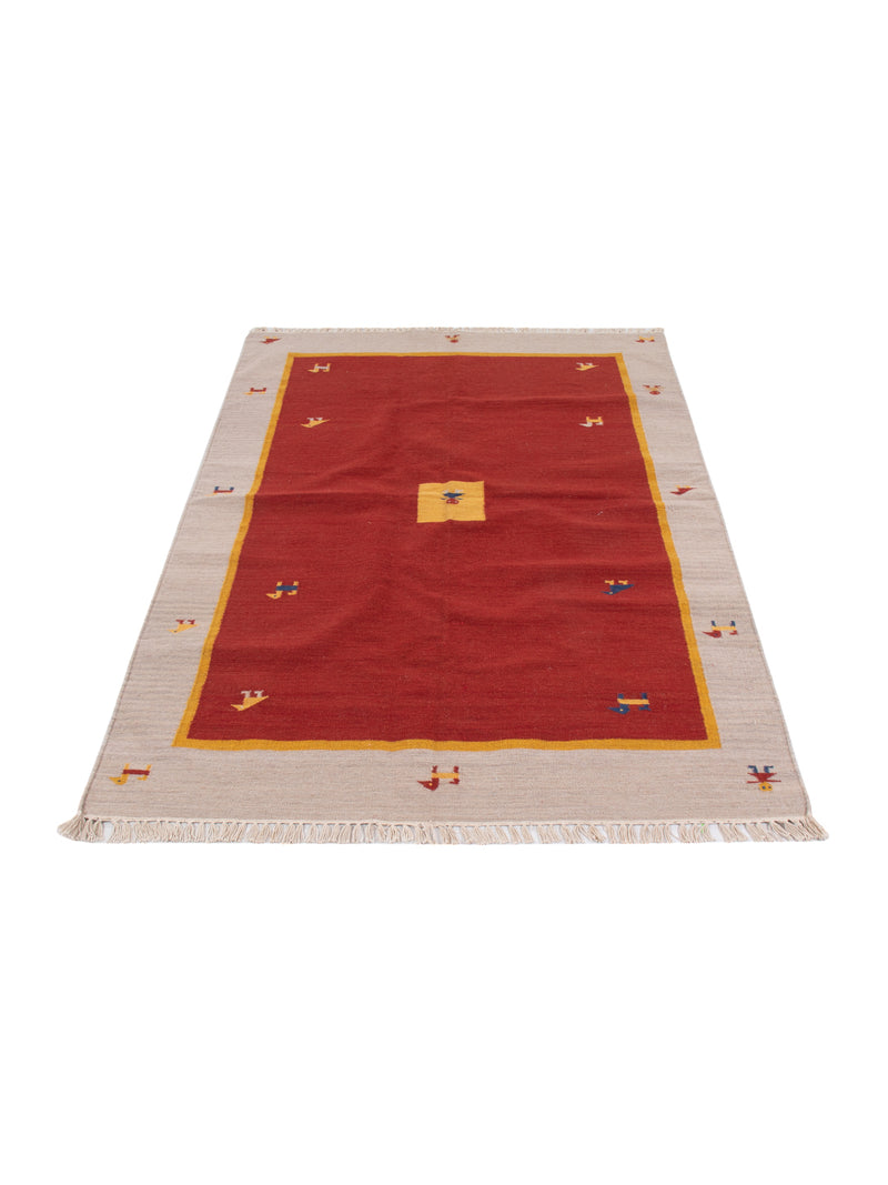 Tapis Kelim - Tendance - 200 x 140 cm - caramel
