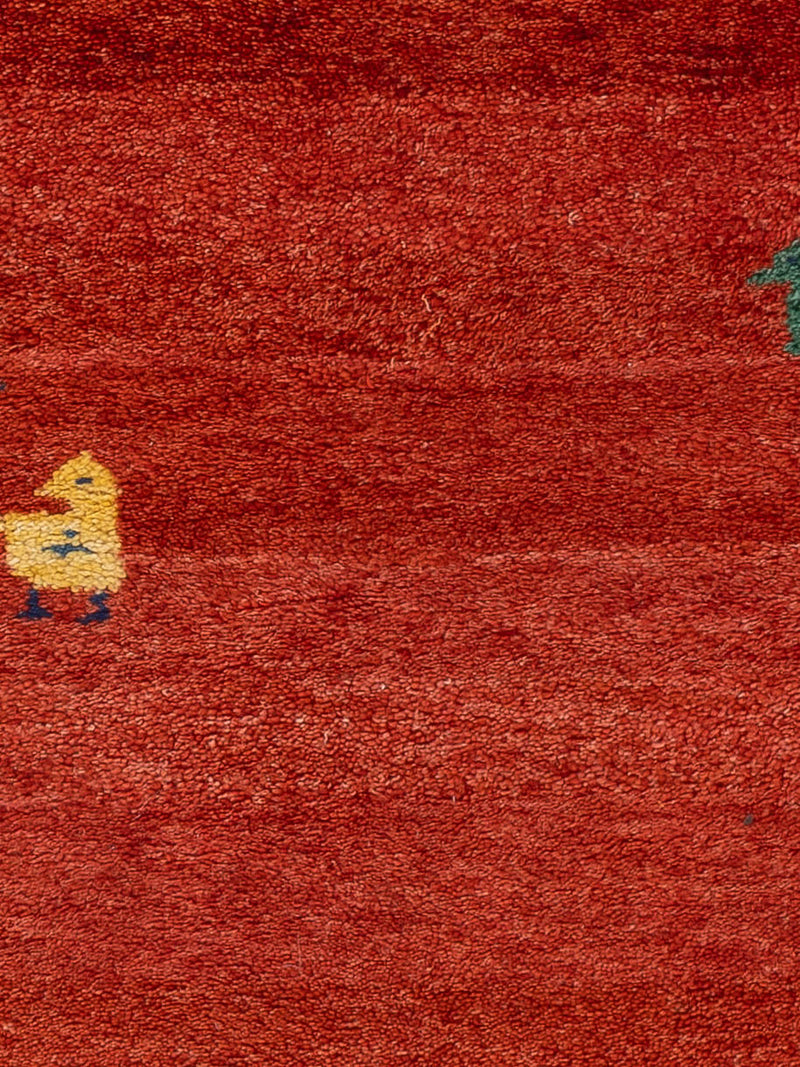 Tapis Gabbeh - Indus - 140 x 70 cm - caramel