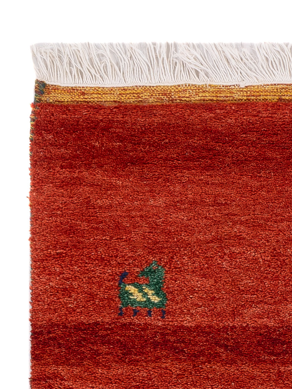 Tapis Gabbeh - Indus - 140 x 70 cm - caramel