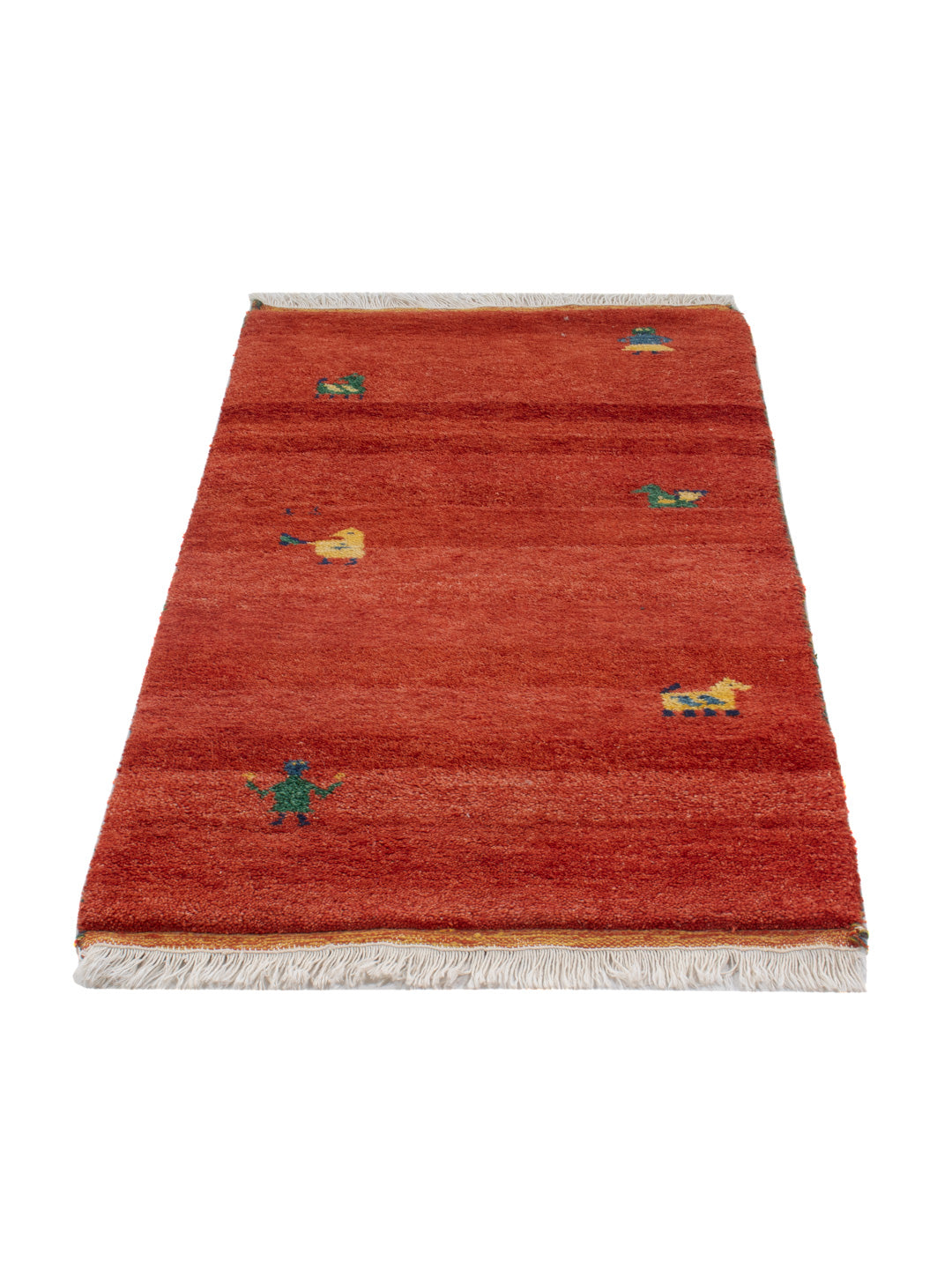 Tapis Gabbeh - Indus - 140 x 70 cm - caramel
