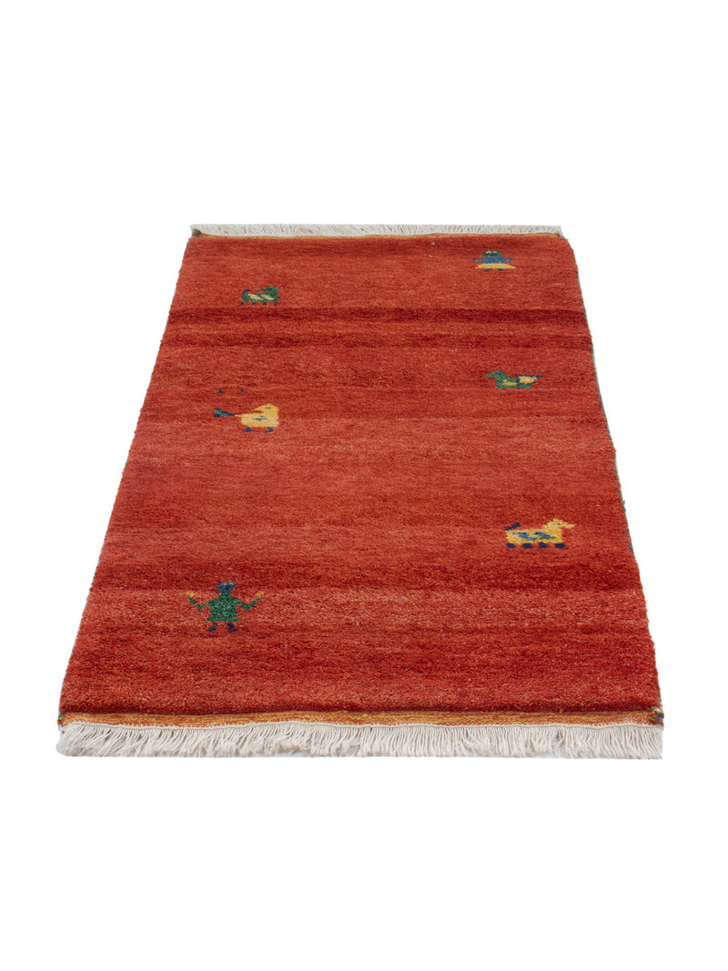 Tapis Gabbeh - Indus - 140 x 70 cm - caramel