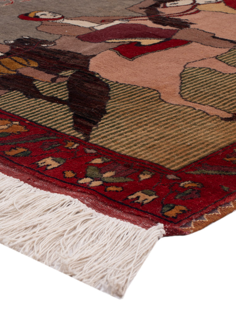 Tapis afghan - 154 x 94 cm - caramel