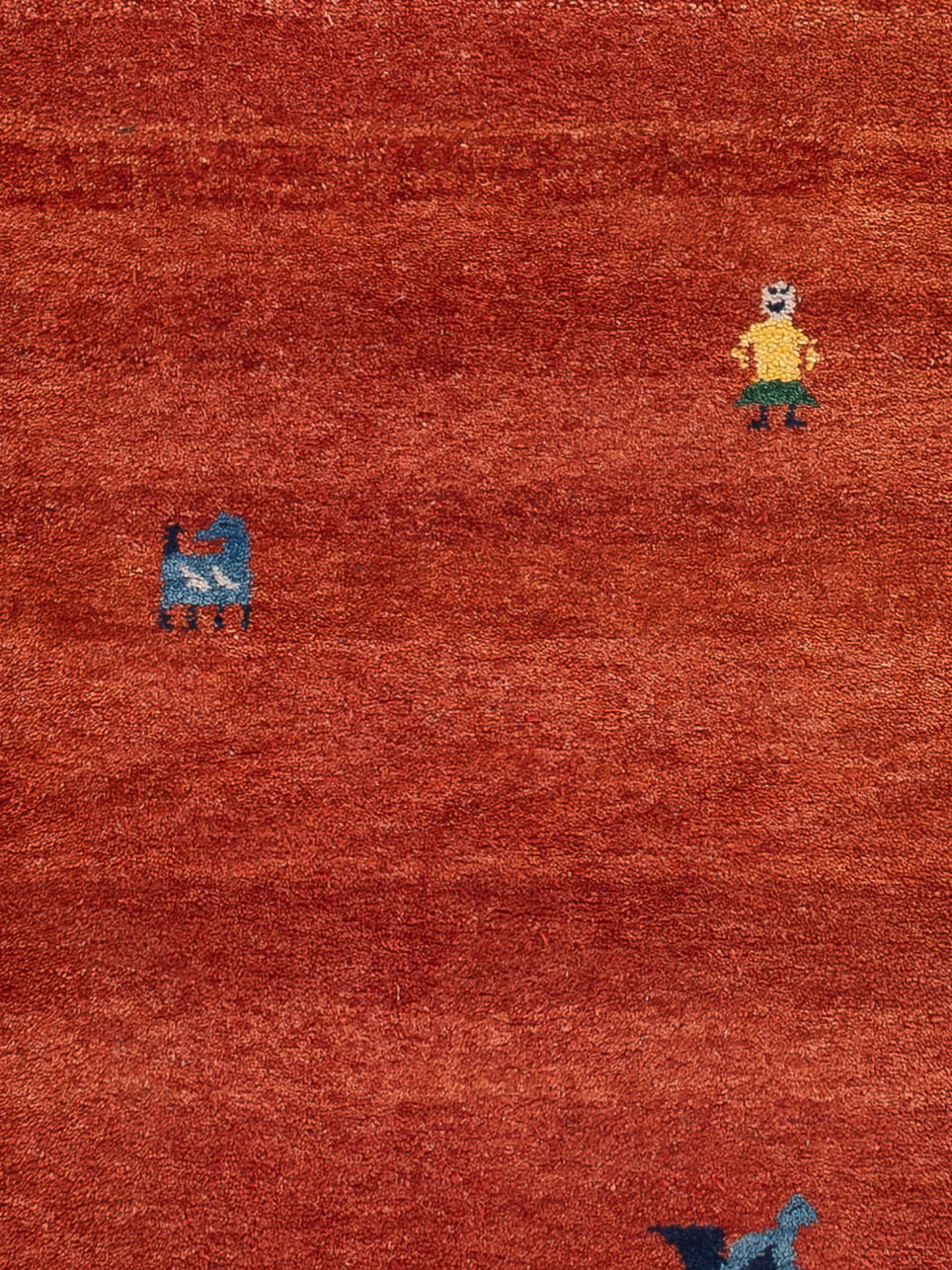 Tapis de couloir Tapis Gabbeh - Indus - 300 x 80 cm - caramel