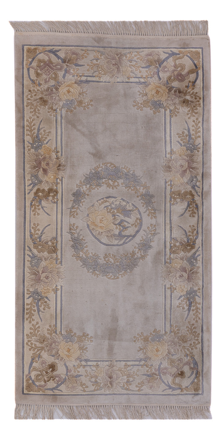 Tapis en soie - Soie chinoise - 140 x 70 cm - caramel