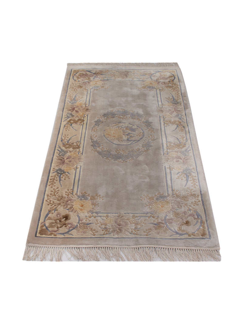 Tapis en soie - Soie chinoise - 140 x 70 cm - caramel