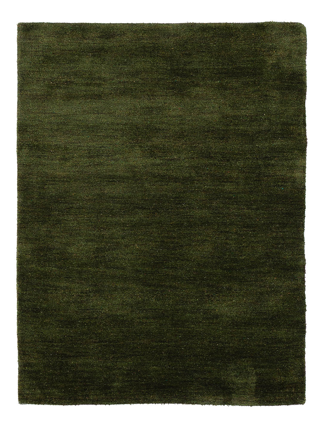 Gabbeh Teppich - Loribaft Softy - 150 x 100 cm - dunkelgrün