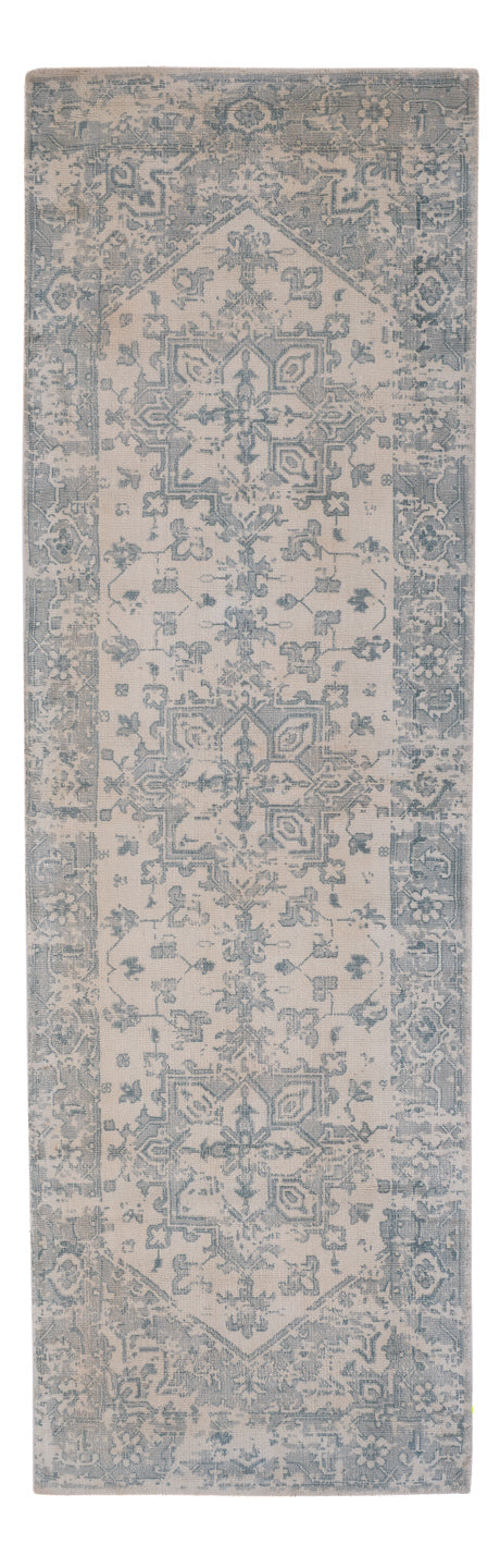 Läufer Viskose - 240 x 80 cm - türkis