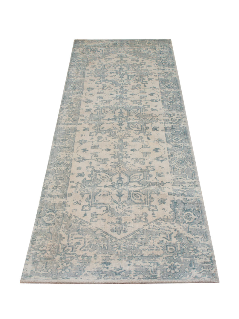 Läufer Viskose - 240 x 80 cm - türkis