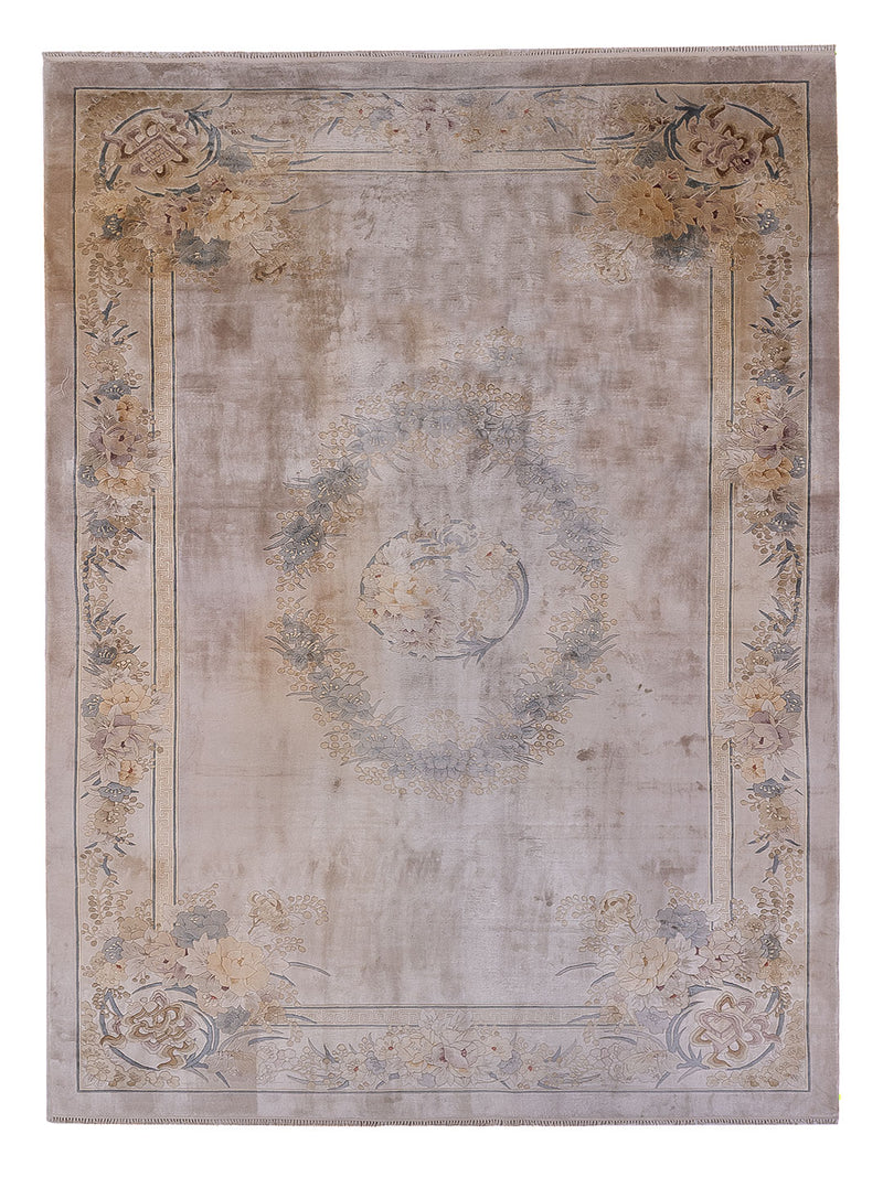 Tapis en soie - Soie chinoise - 305 x 190 cm - caramel