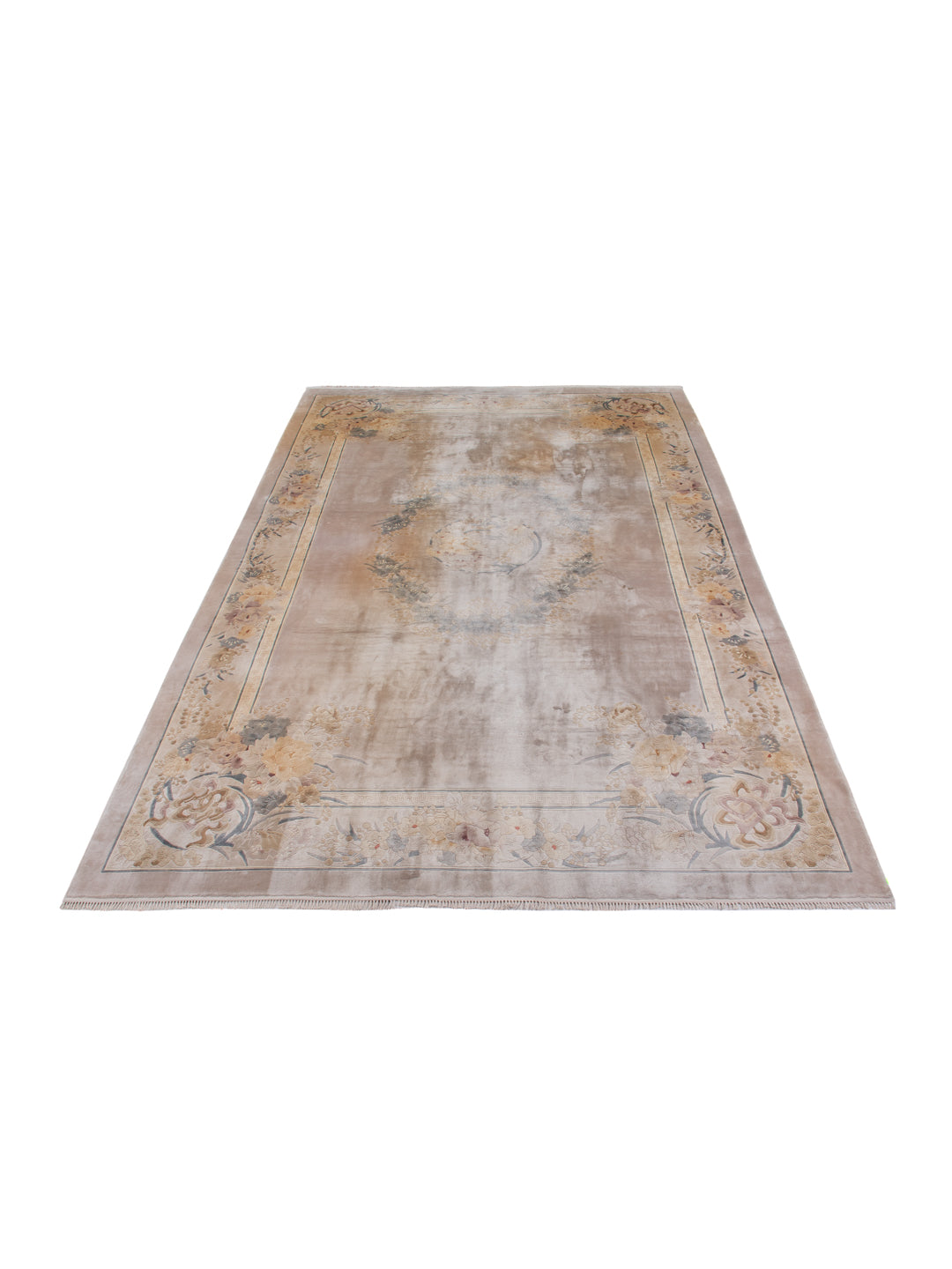 Tapis en soie - Soie chinoise - 305 x 190 cm - caramel