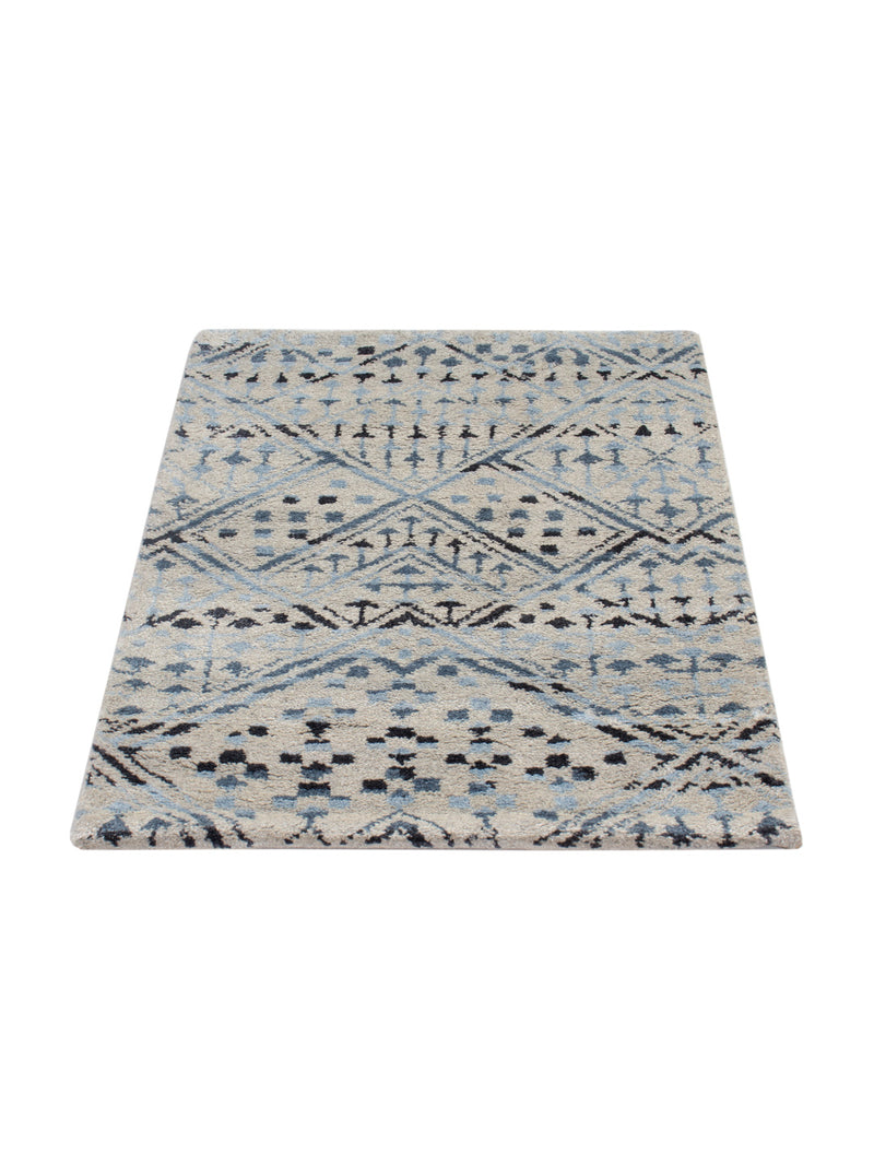 Gabbeh Teppich - Indus - 90 x 60 cm - hellblau