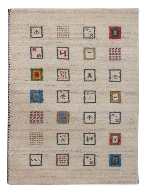 Gabbeh Teppich - Indus - 90 x 60 cm - beige