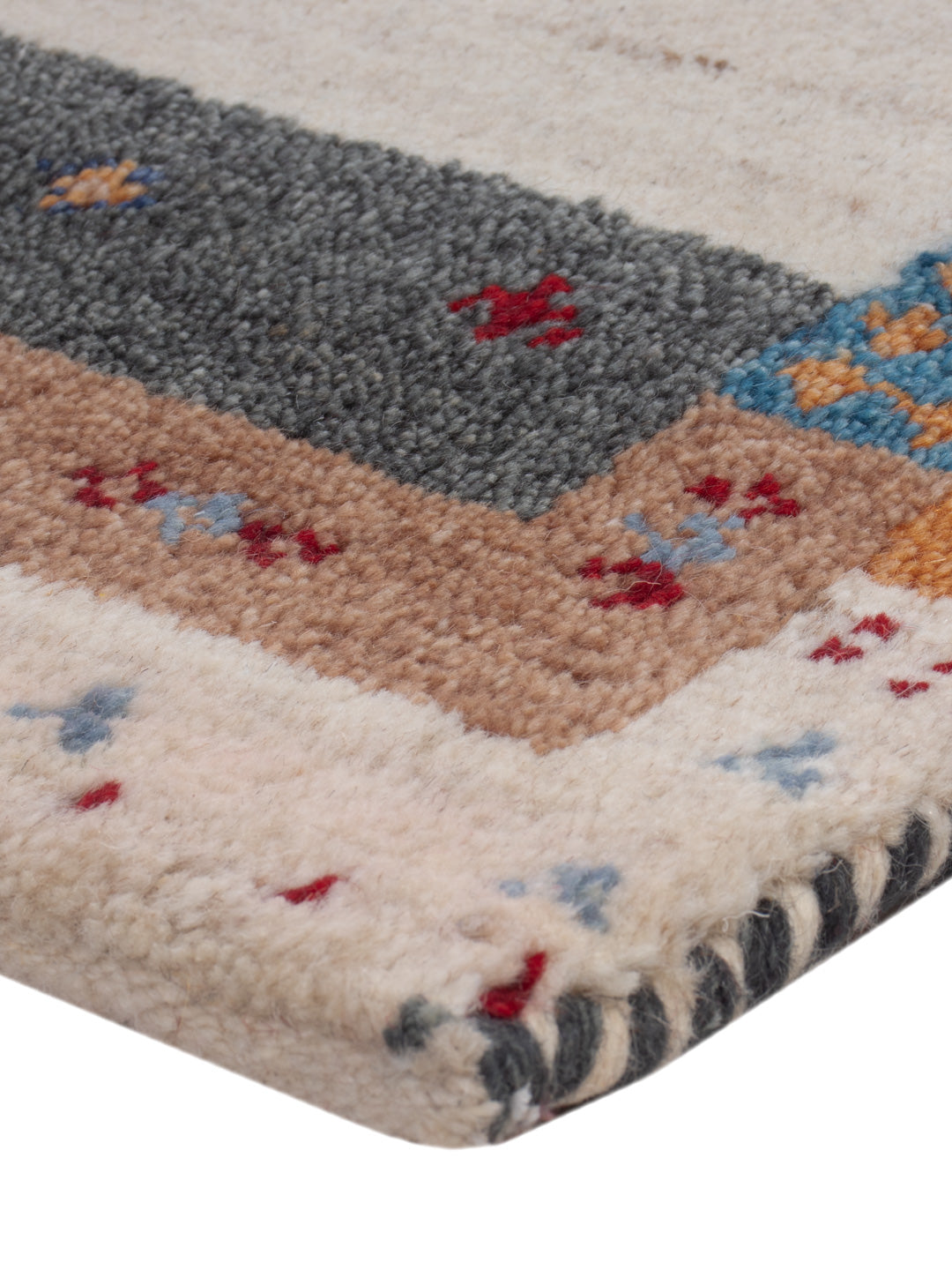 Tapis Gabbeh - Indus - 90 x 60 cm - caramel