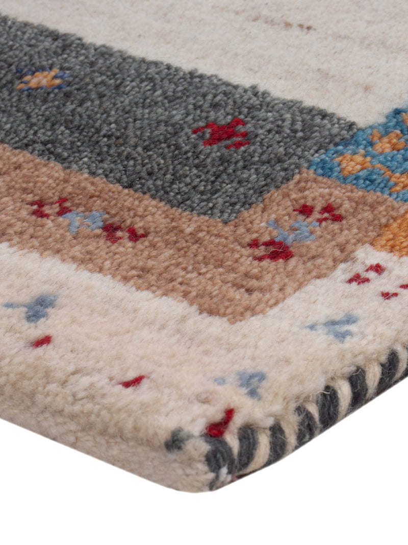 Tapis Gabbeh - Indus - 90 x 60 cm - caramel