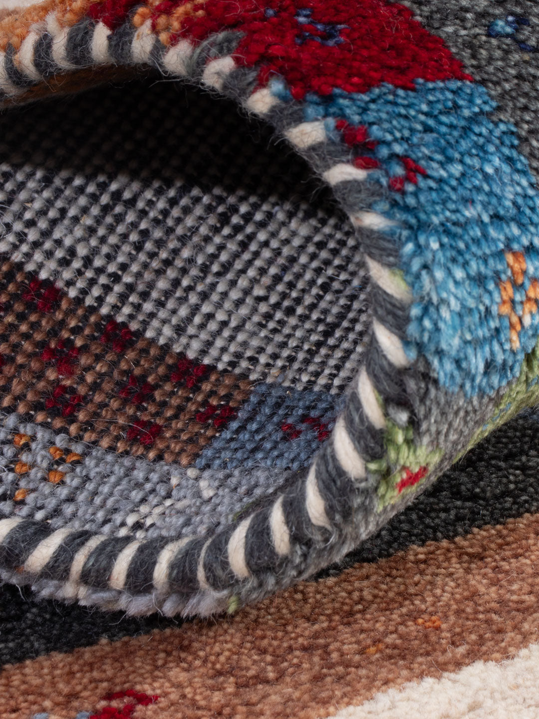 Tapis Gabbeh - Indus - 90 x 60 cm - caramel