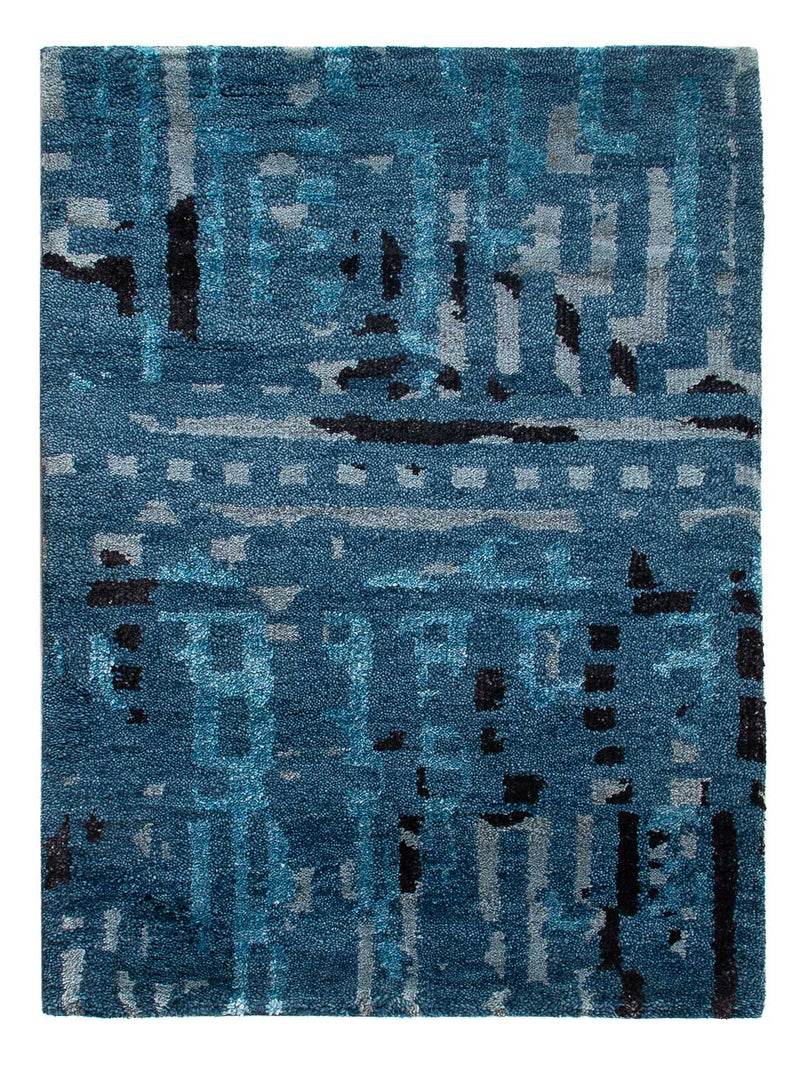 Gabbeh Teppich - Indus - 90 x 60 cm - blau