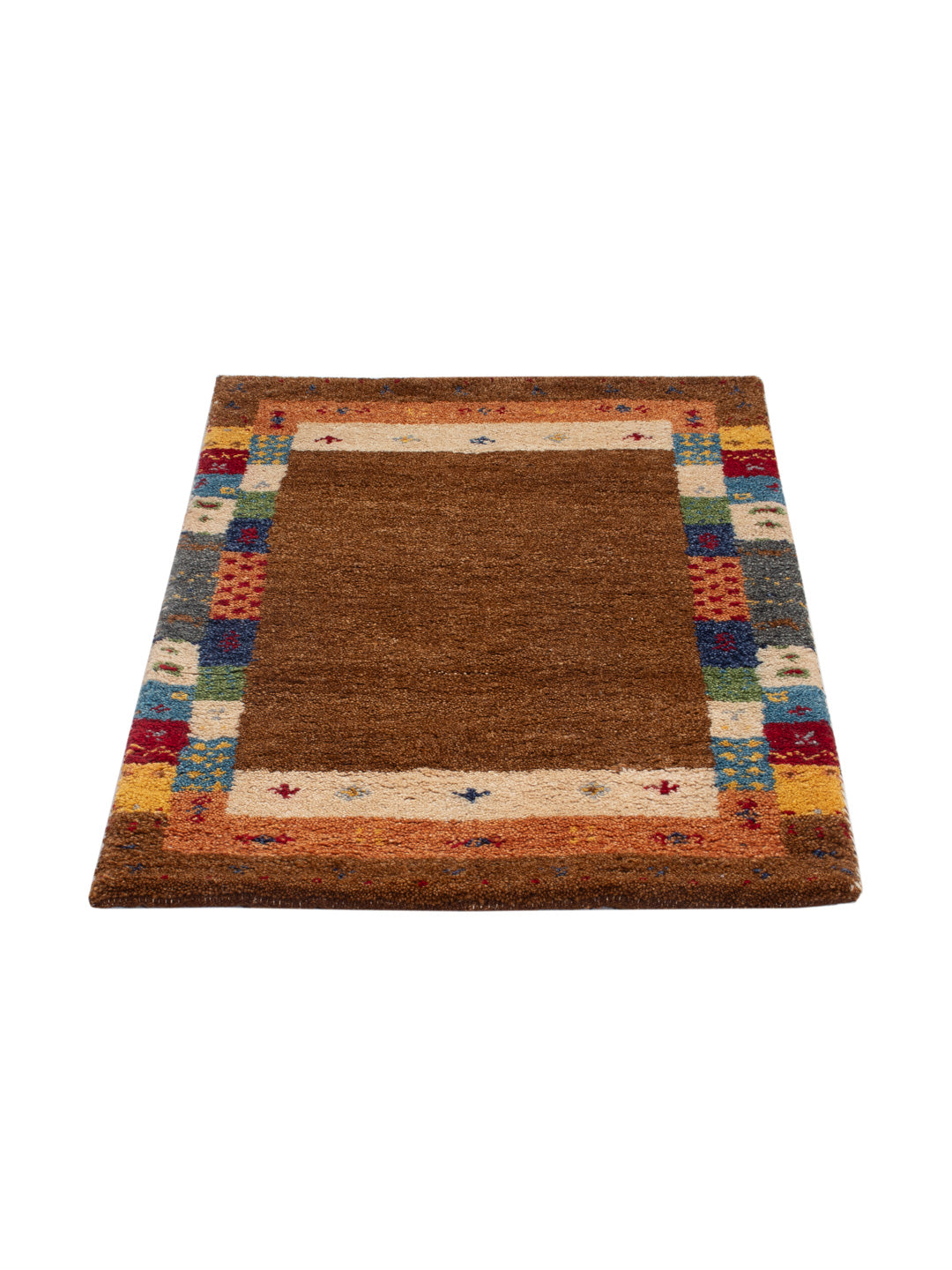 Tapis Gabbeh - Indus - 90 x 60 cm - caramel