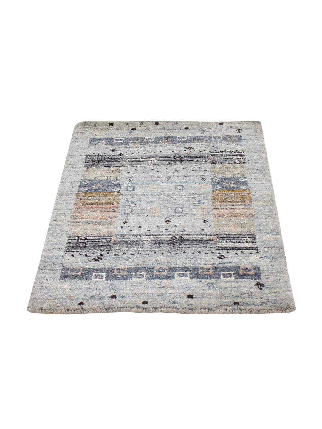 Gabbeh Teppich - Loribaft Softy - 90 x 60 cm - mehrfarbig