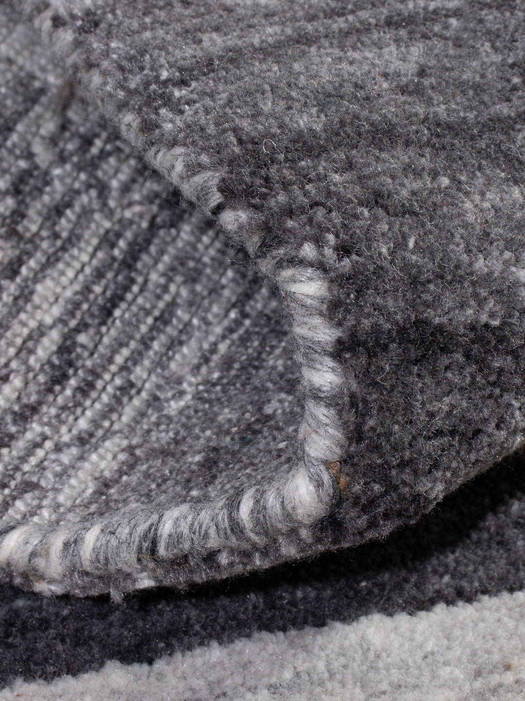 Gabbeh Teppich - Loribaft Softy - 90 x 60 cm - hellgrau