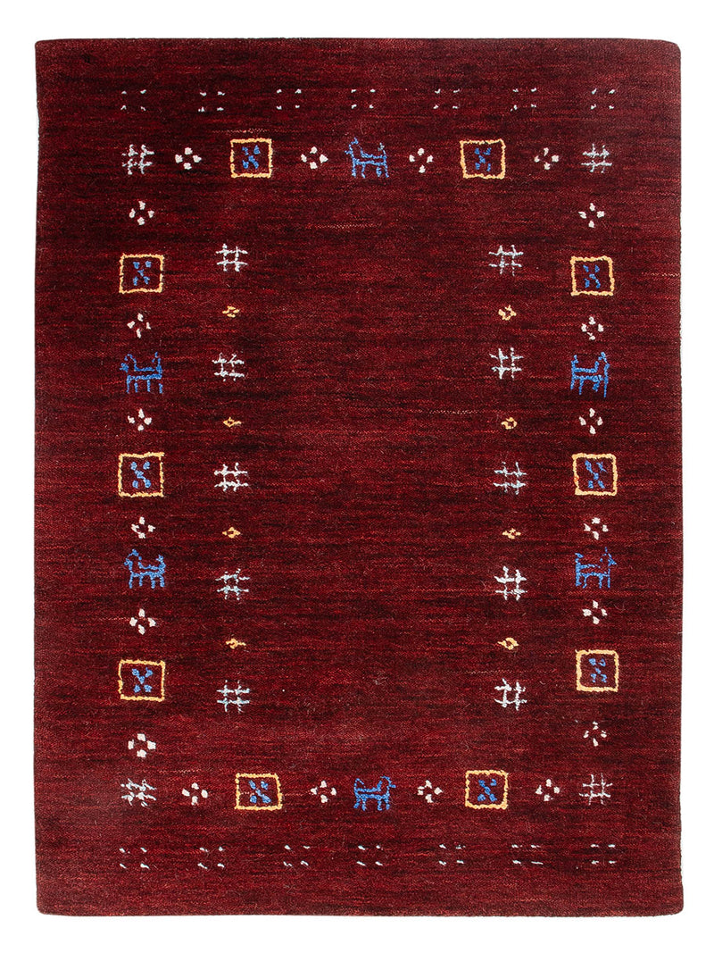 Tapis Gabbeh - Loribaft Softy - 90 x 60 cm - caramel