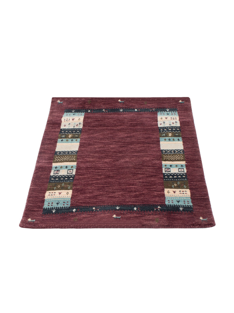Tapis Gabbeh - Loribaft Softy - 90 x 60 cm - caramel