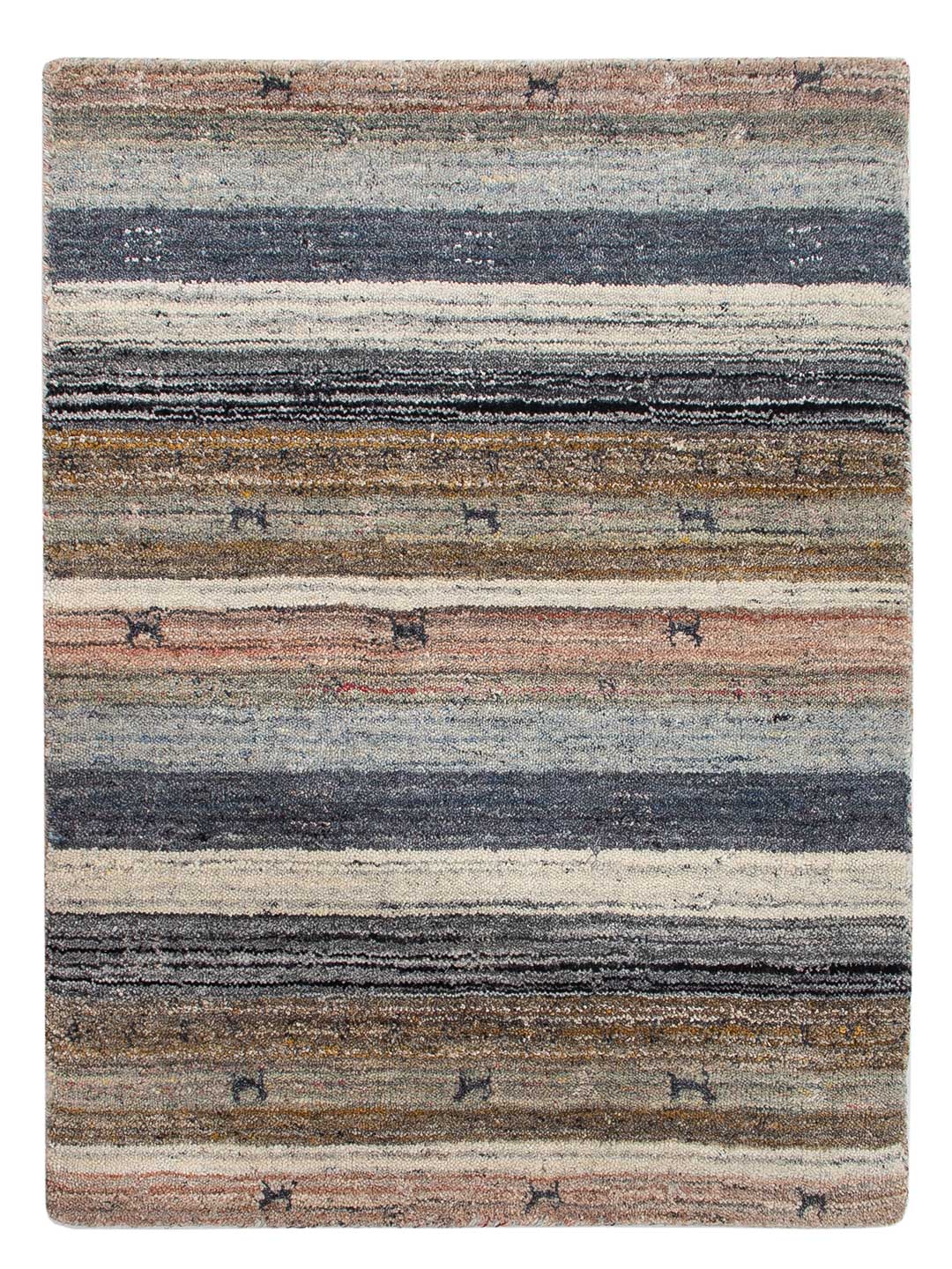 Tapis Gabbeh - Loribaft Softy - 90 x 60 cm - caramel