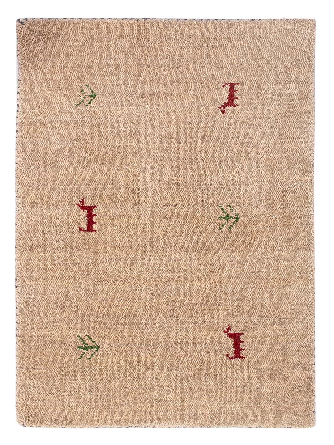 Tapis Gabbeh - Loribaft Softy - 90 x 60 cm - caramel