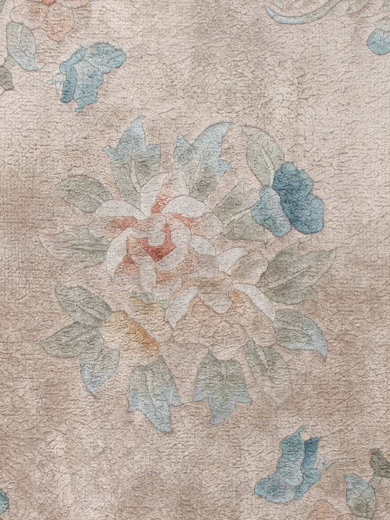 Tapis en soie - Soie chinoise - 90 x 60 cm - caramel