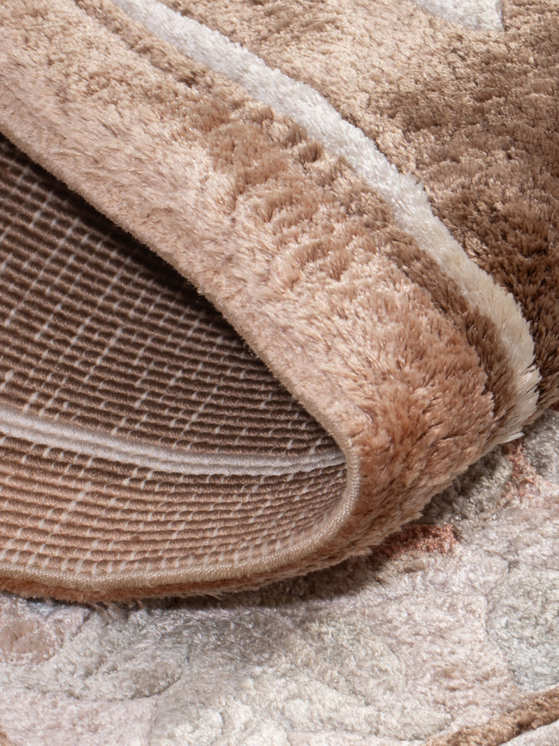 Tapis en soie - Soie chinoise - 90 x 60 cm - caramel