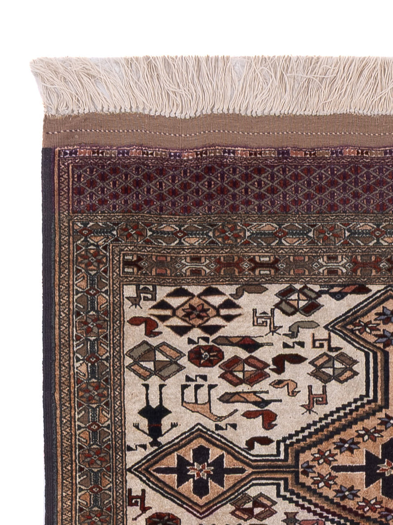 Tapis Kelim - Oriental - 304 x 90 cm - caramel