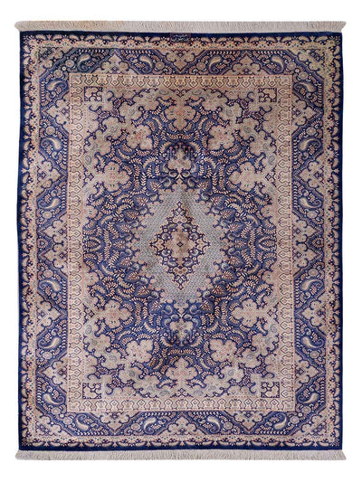 Tapis de Qom en soie Tapis - Tapis persan