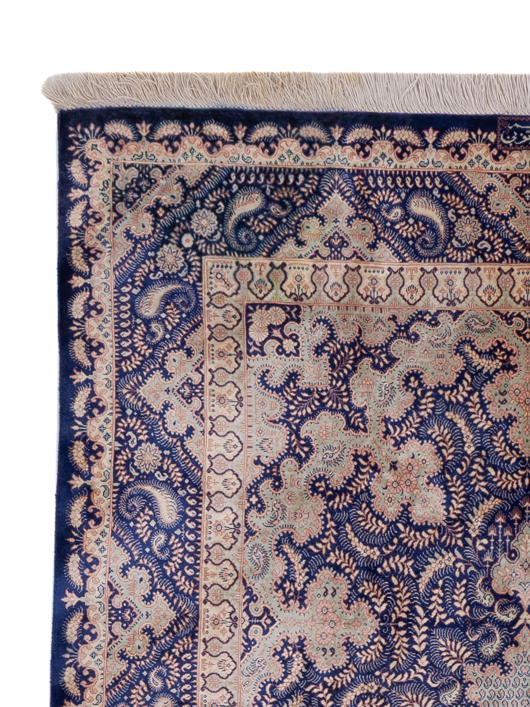 Tapis de Qom en soie Tapis - Tapis persan