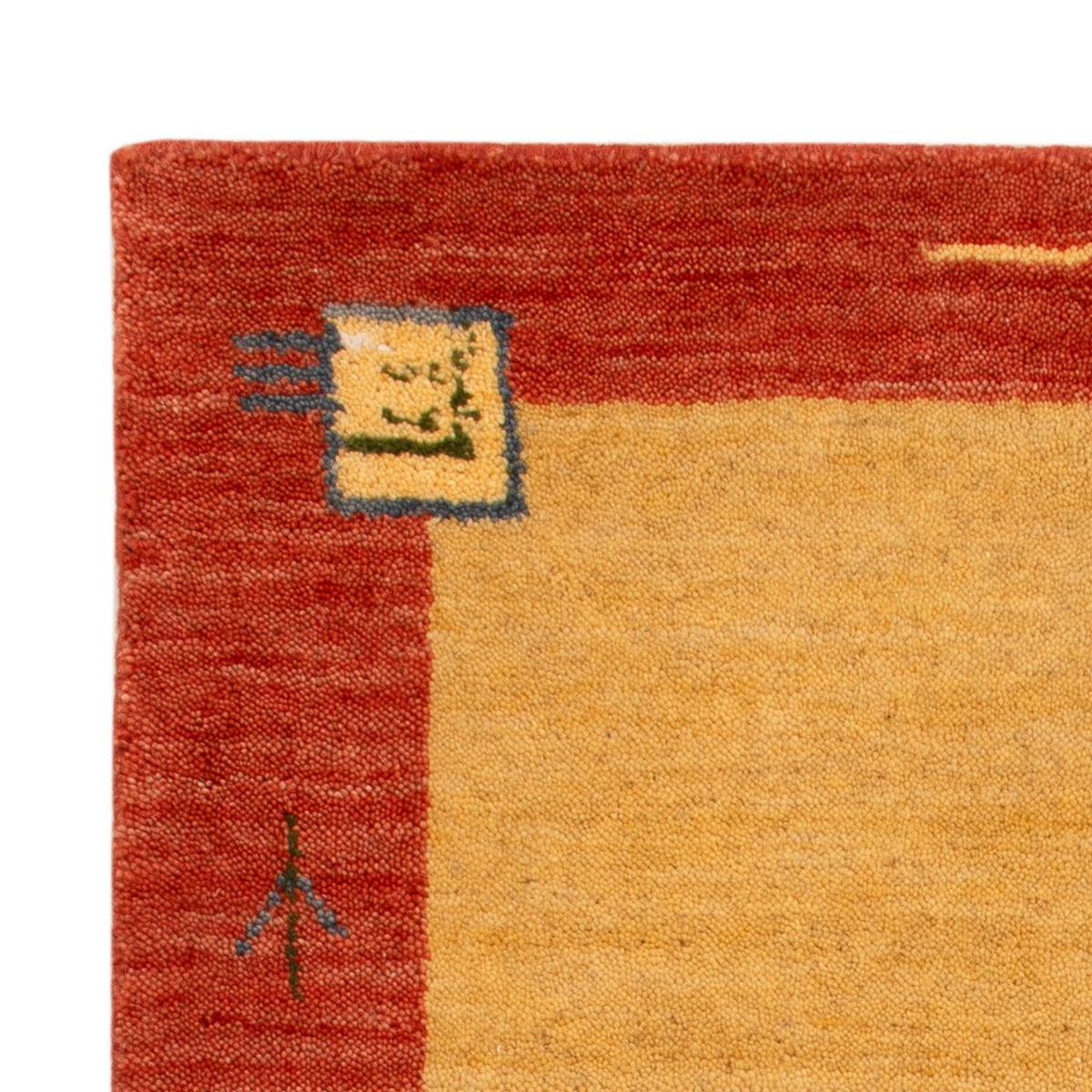 Tapis Gabbeh - Softy - 90 x 60 cm - jaune