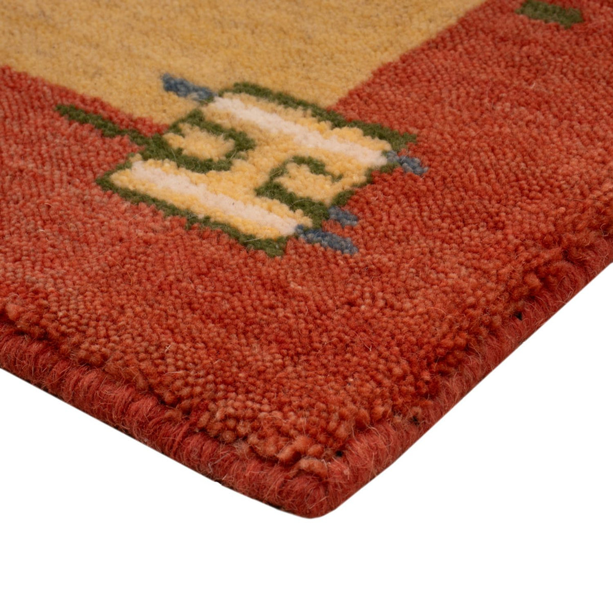 Tapis Gabbeh - Softy - 90 x 60 cm - jaune