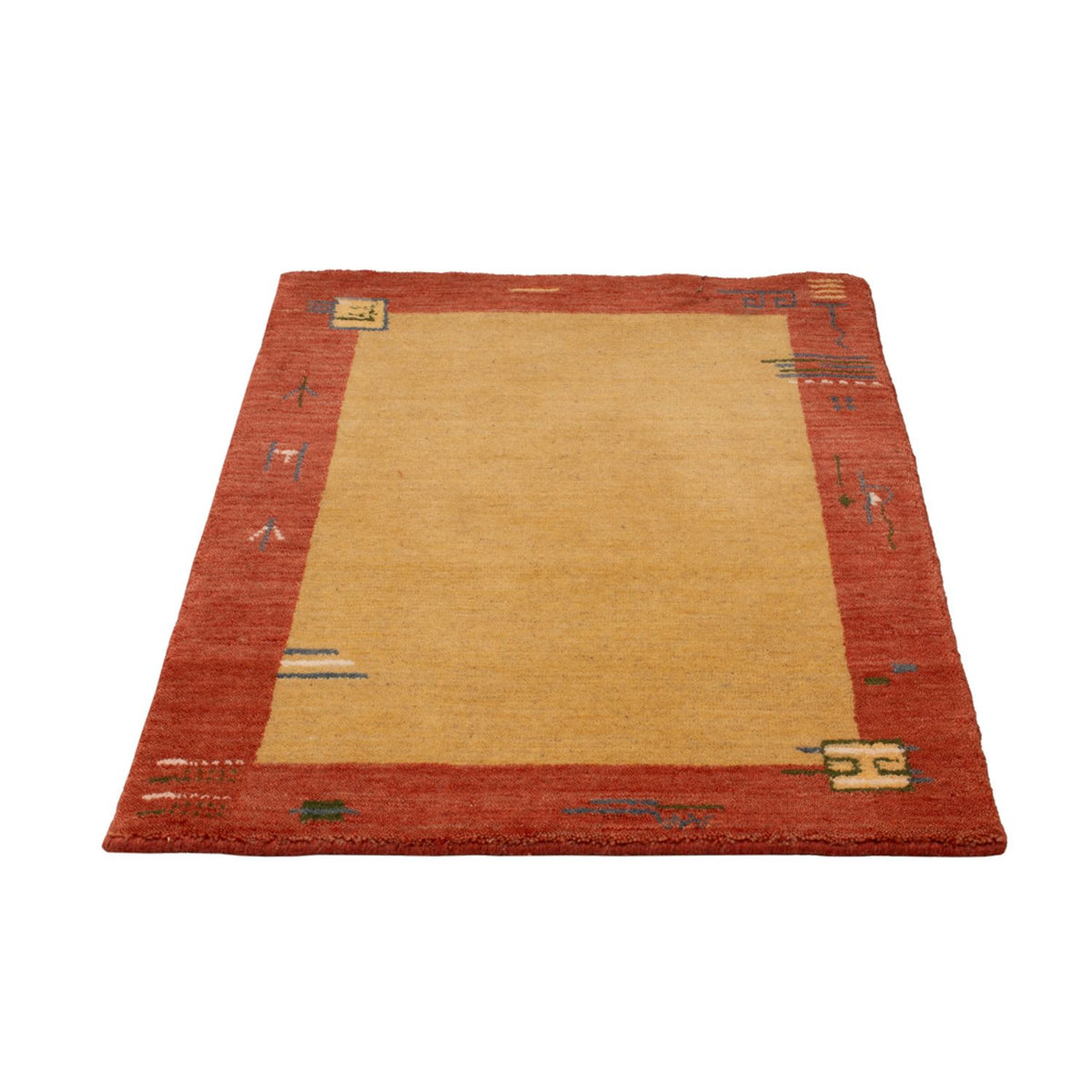 Tapis Gabbeh - Softy - 90 x 60 cm - jaune