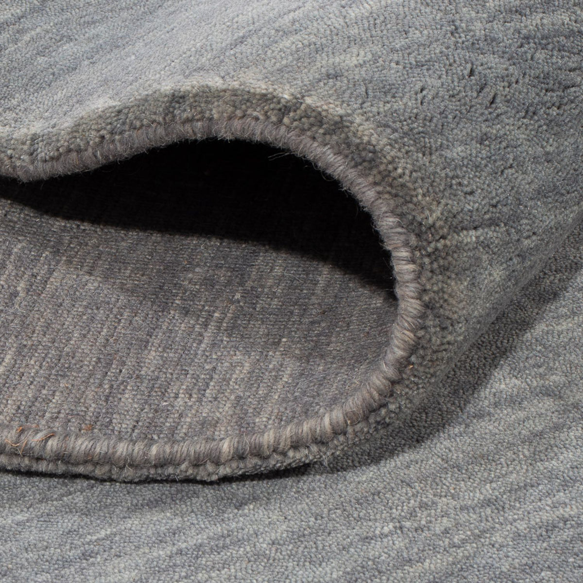 Tapis Gabbeh - Loribaft Indus carré  - 250 x 250 cm - gris clair