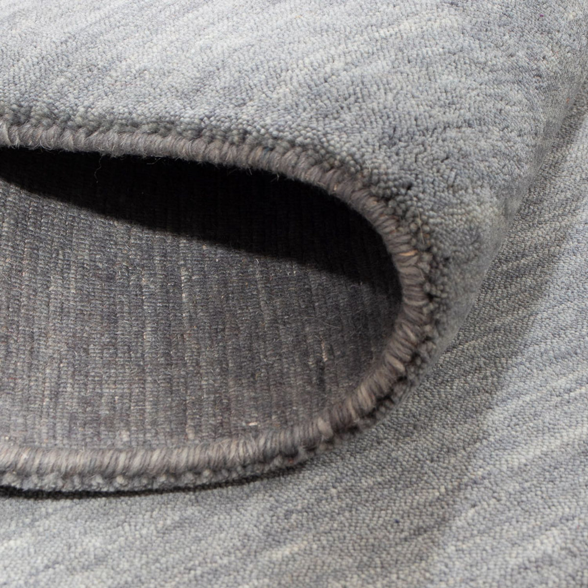 Tapis Gabbeh - Loribaft Indus carré  - 200 x 200 cm - gris clair