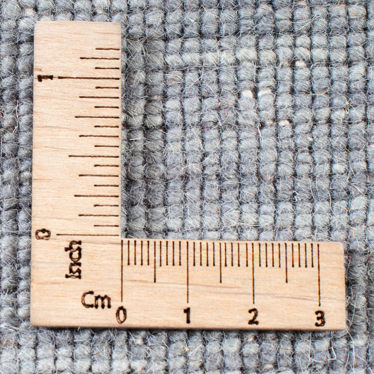 Tapis Gabbeh - Loribaft Indus carré  - 200 x 200 cm - gris clair