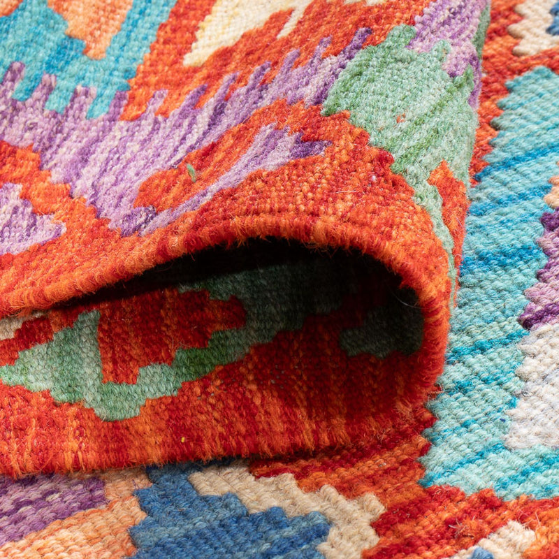 Tapis Kelim - Splash - 165 x 100 cm - multicolore