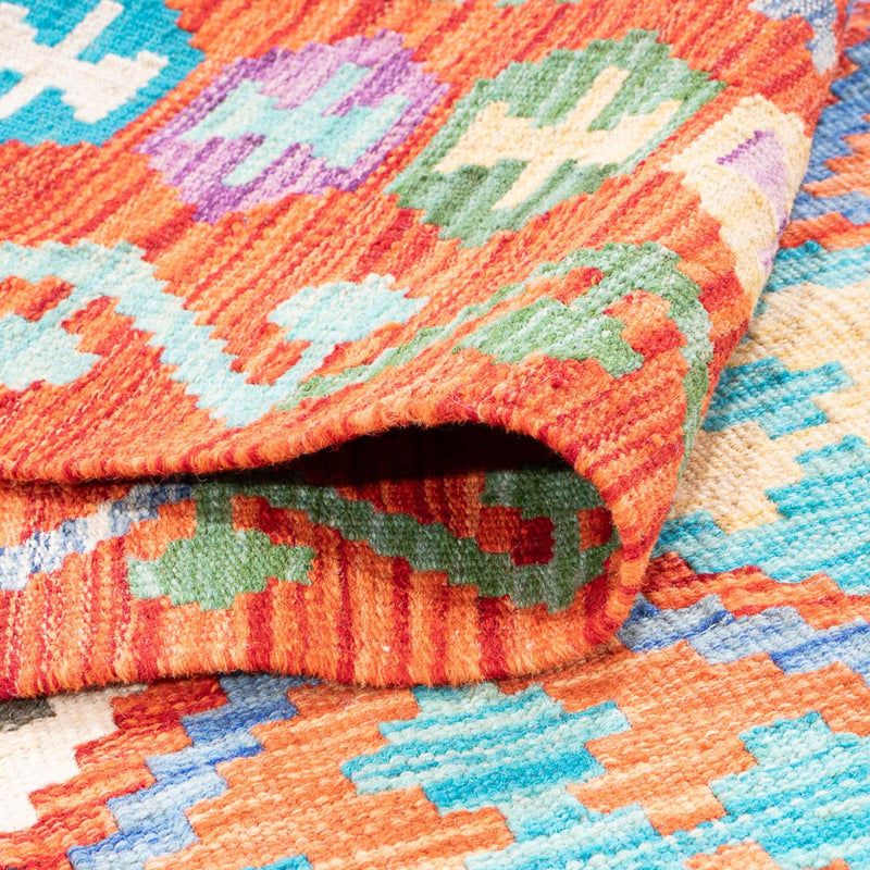 Tapis Kelim - Splash - 165 x 100 cm - multicolore