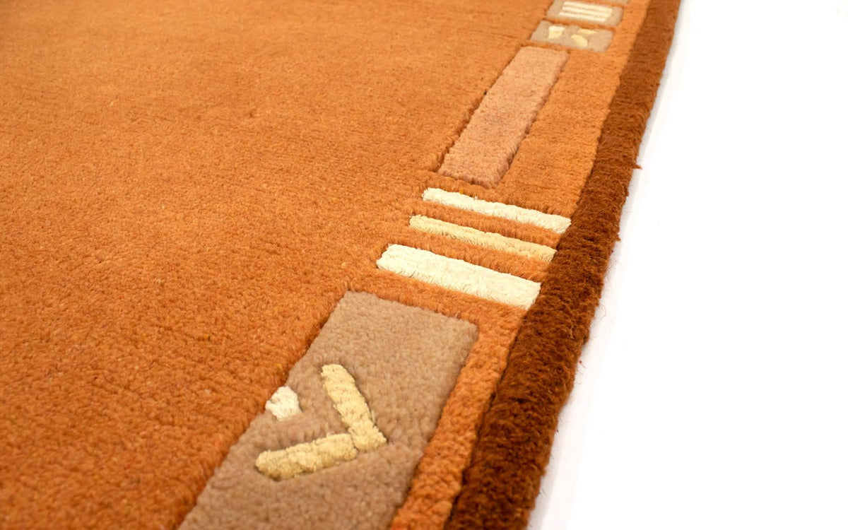 Tapis Népalais - 137 x 73 cm - orange