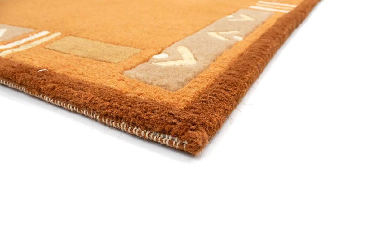 Tapis Népalais - 137 x 73 cm - orange