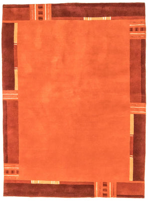 Tapis Népalais - 239 x 173 cm - orange