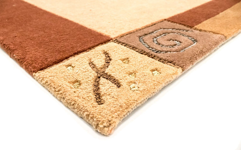 Tapis Népalais - 238 x 173 cm - marron clair