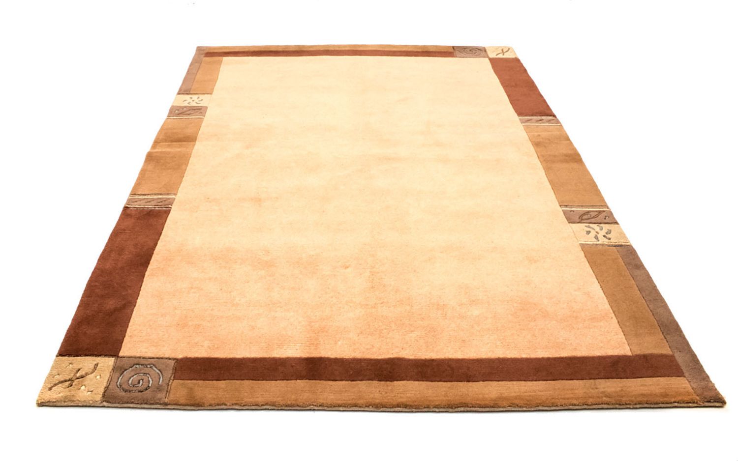Tapis Népalais - 238 x 173 cm - marron clair