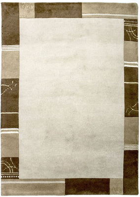Tapis Népalais - 197 x 143 cm - beige