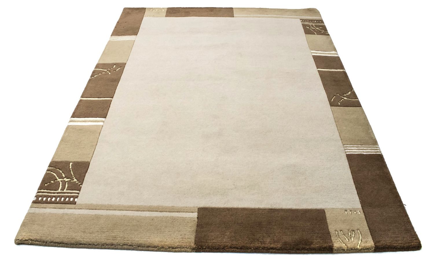 Tapis Népalais - 197 x 143 cm - beige