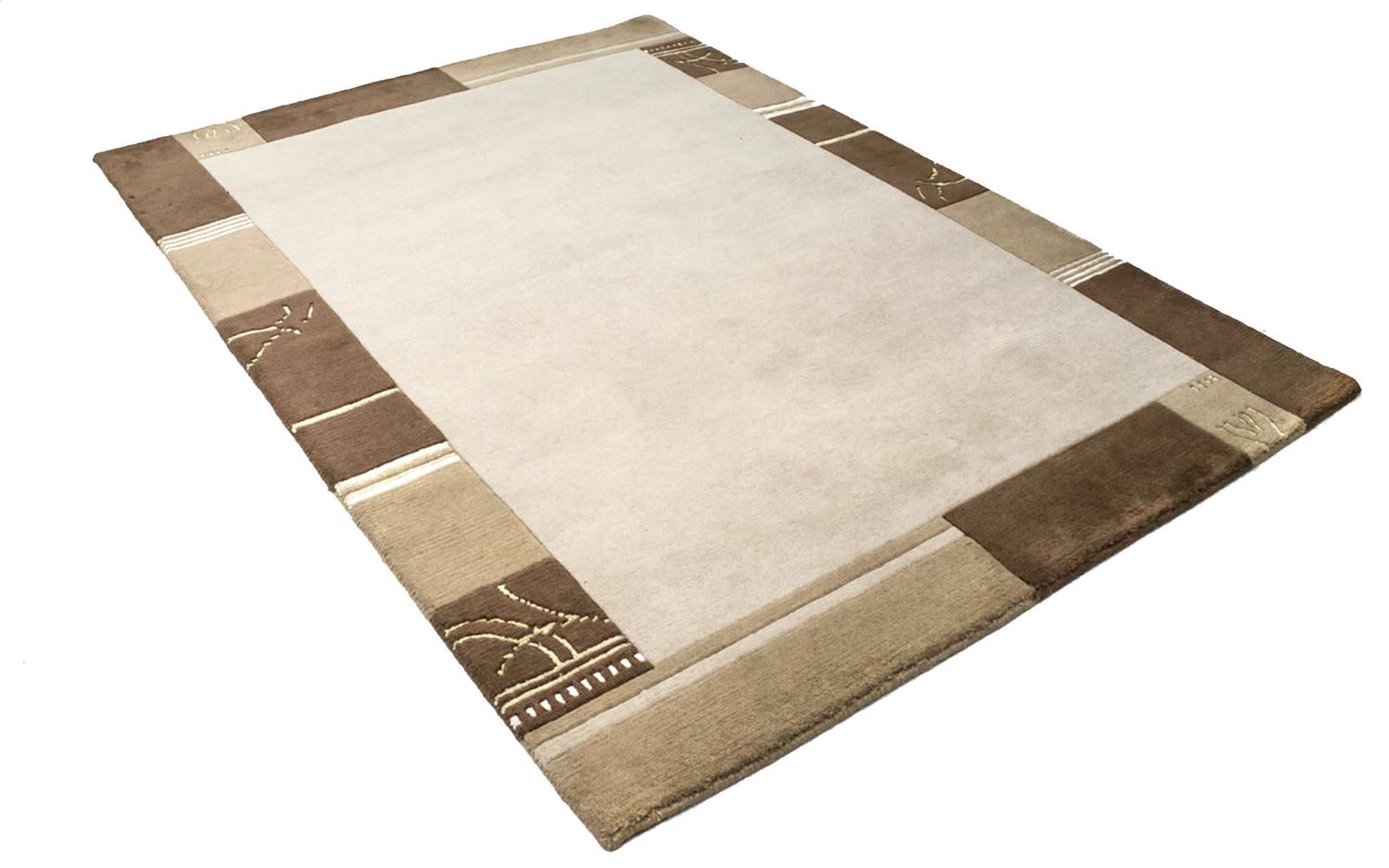 Tapis Népalais - 197 x 143 cm - beige