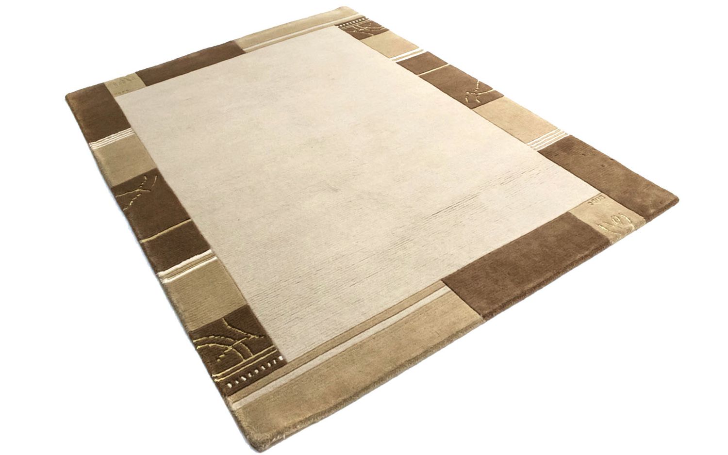 Tapis Népalais - 197 x 143 cm - beige